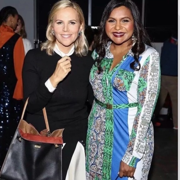 3 for $100! NWT Gorgeous Tory Burch long printed Jersey shirt dress - Picture 4 of 6